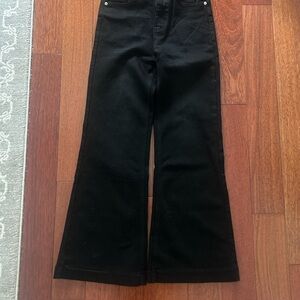 Black Wide-Leg Women Jeans